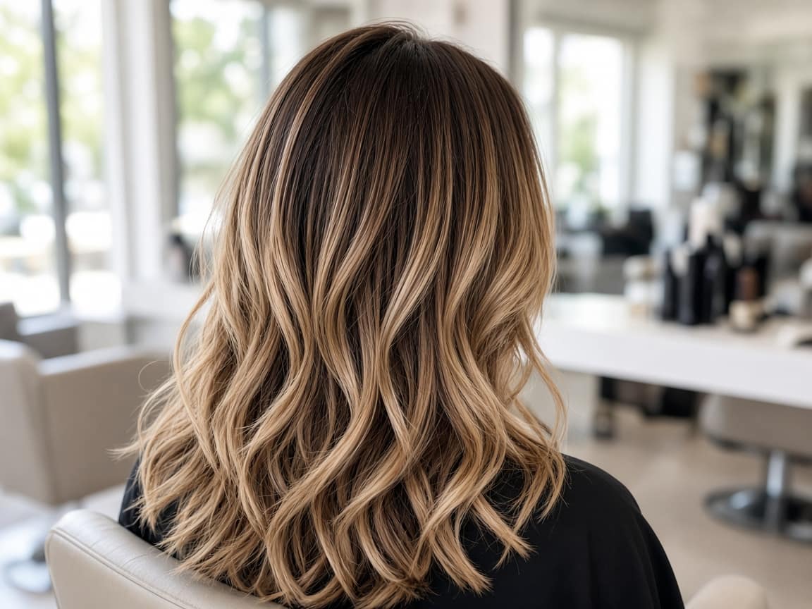 Lived-in blonde balayage